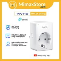 [Hỏa Tốc - HCM] Ổ Cắm Điện Wifi Thông Minh TP-Link Tapo P100 | Hàng Chính Hãng | Bảo Hành 24 Tháng | Mimax Store