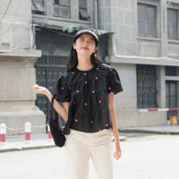 [Hoả tốc HCM] Quần cullotes dài vải kaki ống suông có hai túi xinh xắn Sib Pants - Sibling House