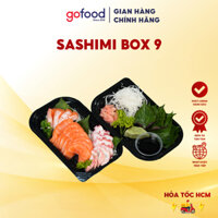 [Hỏa Tốc HCM] Sashimi Box 9 1-2 Người Gofood Gồm 200gr Cá Hồi Nauy Tươi, 100gr Bạch Tuộc Nhật, Rau, Gia Vị Đi Kèm