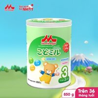 [Hỏa tốc HCM] Sữa Morinaga Kodomil Số 3 Nhật Bản 850gr Cho Bé Từ 3 Tuổi Chính Hãng, Hương vani ít ngọt