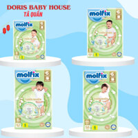 [Hoả tốc - HCM] Tã quần em bé Molfix size M 76+6, L 68+6, XL 62+6, XXL 56+8, XXXL 22+6 [MẪU CẢI TIẾN]