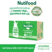 (HỎA TỐC HCM) THÙNG 12 HỘP 1L/ 48 BỊCH 220ML NUTIMILK SỮA TƯƠI TƯƠI SẠCH - NUTIFOOD