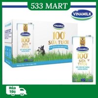 [HỎA TỐC HCM] Thùng 12 hộp Sữa tươi tiệt trùng Vinamilk 100% Không đường/ Ít đường/ Có đường 1 Lít