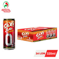[HỎA TỐC HCM] Thùng 24 Lon Sá Xị Zero Chương Dương không đường (320ml) HSD 06/01/2026