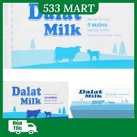 [HỎA TỐC HCM] Thùng 48 hộp Sữa tươi tiệt trùng Đà Lạt Milk Có đường / Ít đường/ Không đường 180ml