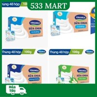 [HỎA TỐC HCM] Thùng 48 hộp Sữa chua ăn Vinamilk Không đường/ Ít đường/ Có đường/ Nha đam x 100g