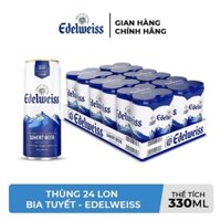 Hỏa TỐC HCM thùng bia edelweiss 24 lon 330ml