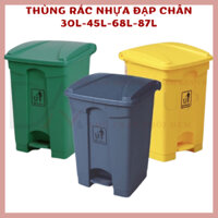 [HỎA TỐC HCM] THÙNG RÁC ĐẠP CHÂN 30L,45L,68L,87L NHỰA DẺO NGUYÊN SINH SIÊU BỀN