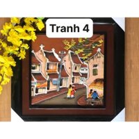 [HỎA TỐC HCM] Tranh Gốm Bát Tràng 25x25 cm và 45x45cm