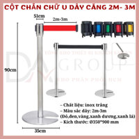 [HỎA TỐC HCM] TRỤ CHẮN PHÂN LUỒNG LỐI ĐI ĐẾ CHỮ U DÂY 2M, 3M HÀNG CAO CẤP