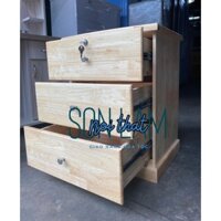 [HỎA TỐC HCM] Tủ đâu giường gỗ cao su màu vàng tự nhiên - tủ đầu giường đơn giản giá rẻ