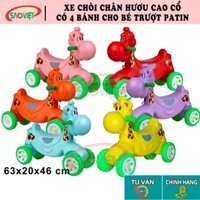 [HỎA TỐC HCM] Xe chòi chân 4 bánh Hươu Cao Cổ bằng nhựa cho bé mầm non vui chơi S18N03B Đồ Chơi Sao Việt