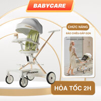 [HỎA TỐC HCM] Xe đẩy cho bé sơ sinh G500-1 đủ màu có kèm bàn ăn dặm mẫu mới nhất 2024 (full hộp đã lăp sẵn)