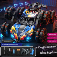 [Hỏa tốc HCM] Xe điều khiển 6 BÁNH phun khói có đèn, ô tô điều khiển từ xa drift là quà sinh nhật