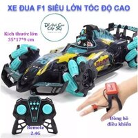 [Hỏa tốc HCM] Xe đua F1 Điều Khiển Từ Xa Tốc Độ Cao SIÊU LỚN Pin sạc, Đèn, Phun khói, Xoay 360 quà tặng sinh nhật