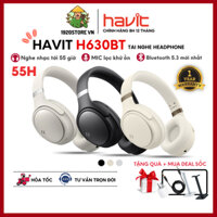 【Hỏa Tốc HCM】Tai Nghe Bluetooth Headphone HAVIT H630BT, BT v5.3, Driver 40mm, Gập Tiện Lợi, Nghe 55 - Chính Hãng