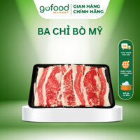 [Hỏa Tốc HN] Ba Chỉ Bò Mỹ Black Angus Cao Cấp Khay 500gr Nhúng Lẩu, Nướng, Phở,... - Gofood Market