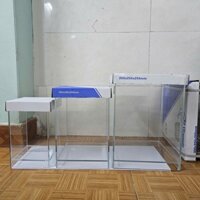 [Hoả tốc HN] Bể Kính Siêu Trong Nâng Đáy- Bể Cá Mini Thuỷ Sinh Cho Cá Cảnh - Tép Cảnh - Decor