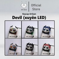 [HỎA TỐC HN - HCM] Keycap Artisan Devil (xuyên LED) | Keycap Custom Bàn Phím Cơ Chất Liệu Resin cao cấp