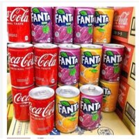[Hỏa Tốc HN] Thùng 30 lon Coca, Fanta mini Nhật Bản Date Mới