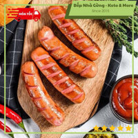 [HỎA TỐC HN] Xúc xích heo KHÔNG BỘT, KHÔNG ĐƯỜNG (500gram) - Keto, DAS, Lowcarb, Eatclean & Tiểu đường