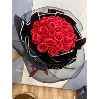 [Hoả tốc]  Hoa Sáp thơm bó 30 bông tặng túi đựng cao cấp