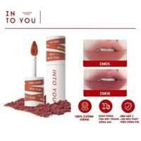 [HOẢ TỐC INTO YOU] Son INTO YOU bùn tone đất lì son môi dạng bùn mềm mịn lâu trôi