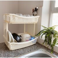 💥{Hoả Tốc}💥 Kệ chén nhựa duy tân MATSU - có khay thoát nước TIỆN LỢI ( No.0795 / 0796 )