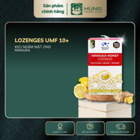 [Hỏa tốc] Kẹo ngậm mật ong Manuka UMF 10+ Deep Blue Health Manuka Honey Lozenges – với Chanh & Gừng (6 viên)