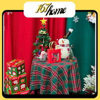 [Hỏa tốc] Khăn vải caro xanh đỏ trang trí bàn ăn, trải bàn nhà hàng, trang trí Noel, phông nền chụp ảnh