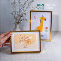 HOẢ TỐC] Khung ảnh để bàn kim loại, khung tranh nhôm, khung hình đẹp | Mia Home
