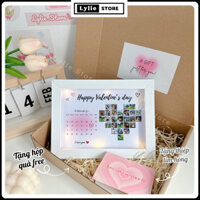 [HOẢ TỐC] Khung ảnh Valentine thiết kế theo yêu cầu để bàn làm quà tặng