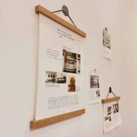 [HOẢ TỐC] Khung gỗ nam châm nẹp gỗ treo tranh ảnh
