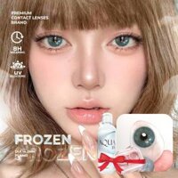 [HOẢ TỐC] Lens xanh dương FROZEN - Kính áp tròng màu không độ Angel Eyes Plano Collection chất liệu PolyHema [Yu lens]