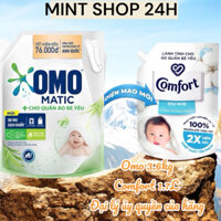 [Hỏa tốc-LIVE/VIDEO 300k] Nước giặt omo matic cho quần áo bé yêu 3.6kg, nước xả comfort 1.7L cho bé yêu -chính hẵng