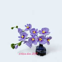 [Hoả tốc] Lọ hoa lan handmade làm từ kẽm nhung để bàn siêu xinh