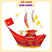 HOẢ TỐC Lồng đèn kiếng chiếc thuyền chiếc tàu chiến đại 70cm và 90cm - Lồng đèn kiếng trung thu truyền thống trang trí (