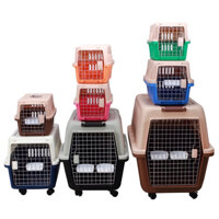💥[HỎA TỐC]💥 Lồng Hàng Không Dành Cho Chó Mèo, Lồng Vận Chuyển Thú Cưng Size 48CM, 58CM, 66CM