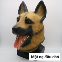 (Hỏa Tốc) Mặt nạ hóa trang chó Becgie vui nhộn bằng cao su thiên nhiên phù hợp hóa trang Halloween/ Quay Youtube Tiktok
