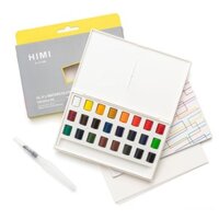 [HỎA TỐC] Màu nước nén HIMI - MIYA, 24/36 màu, phiên bản mới, TẶNG kèm cọ nước và giấy vẽ màu nước chuyên nghiệp