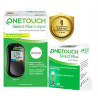 (hỏa tốc) Máy Đo Đường Huyết One Touch Select Plus Simple MG/dL tặng 25 que, 50 kim, 50 cồn, bút lấy máu