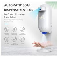 [HỎA TỐC] Máy xịt cồn tự động L5 Plus, kết hợp đo thân nhiệt, mãu mã đẹp, độ bền cao