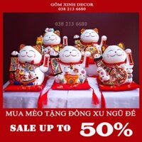 [Hoả Tốc] Mèo Thần Tài vẫy tayMèo chiêu tài lộc may mắn Nhật Bản Maneki Nekko