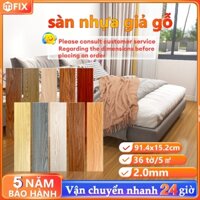 (Hỏa Tốc) Miếng Ván Sàn Nhựa Giả Vân Gỗ Sẵn Keo Bóc Dán Lót Sàn, Nhận Thi Công HCM