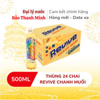 [HOẢ TỐC] Nước giải khát REVIVE Chanh Muối 500ml (Thùng 24 chai) (Date xa)