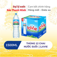 [HOẢ TỐC] Nước suối LAVIE 1,5L (Thùng 12 chai) (Date xa)