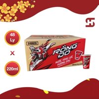 HỎA TỐC - Nước Tăng Lực Rồng Đỏ Ly Hương Dâu 48 Ly x 200ml