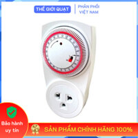 [HỎA TỐC] Ổ cắm hẹn giờ Điện Quang ĐQ ESK MT03 WR 13 điều chỉnh cơ, 1 lỗ - 3 chấu (trắng – đỏ) - Hàng chính hãng