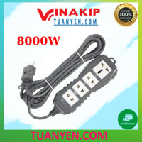 [Hỏa Tốc] Ổ cắm Vinakip 4 lỗ siêu chịu tải 8000W lõi sứ cao cấp chịu nhiệt tốt dùng cho bếp lẩu, lò nướng công suất cao