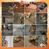[Hoả tốc] Phông nền PVC cao cấp Nai Decor kích thước 𝟔𝟎𝐱𝟗𝟓𝐜𝐦 / 𝟗𝟎𝐱𝟗𝟓𝐜𝐦 vân gỗ, xi măng
